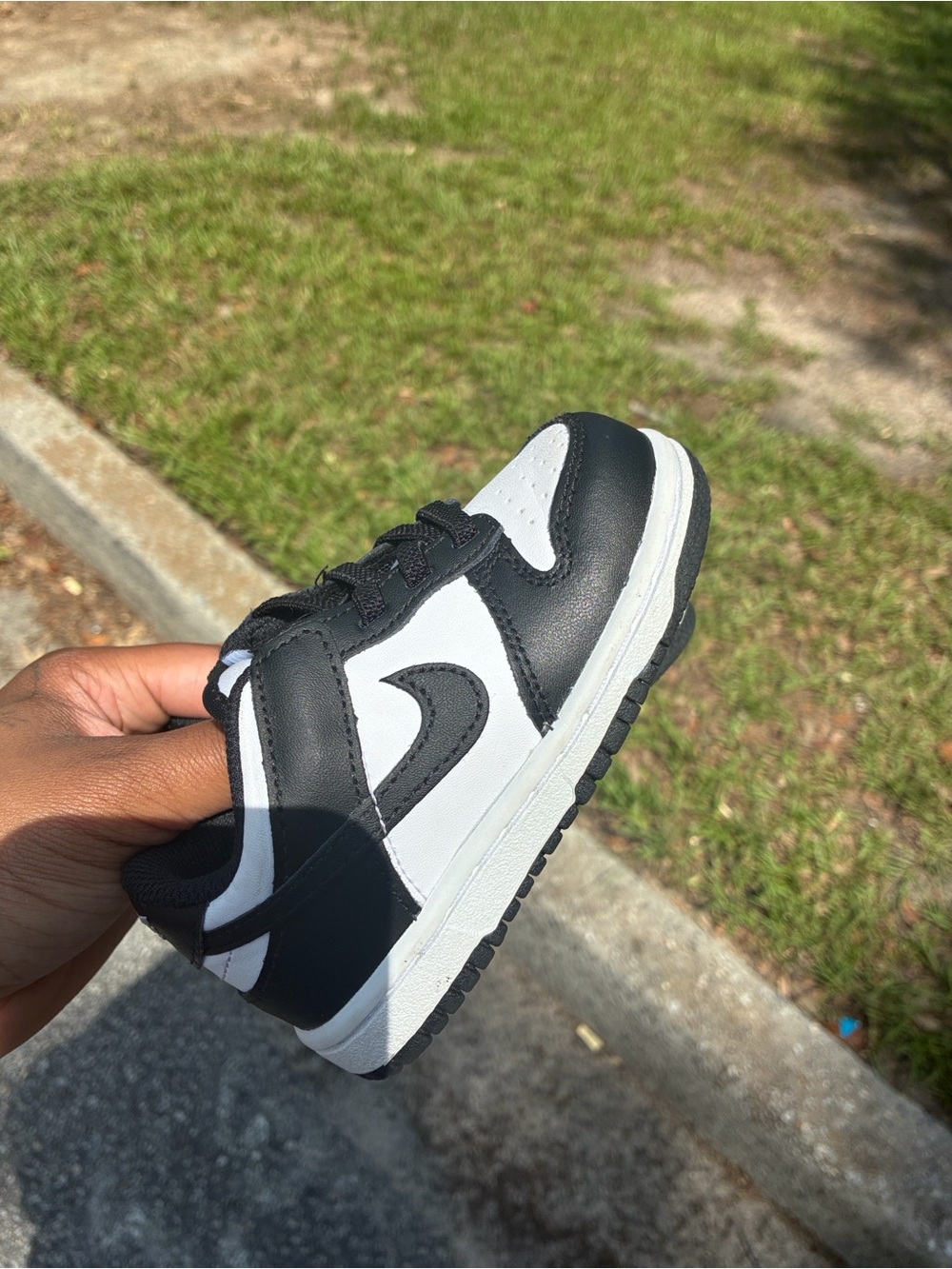 Nike Kids Black and White Low-Top Sneaker